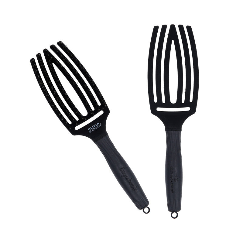 Kartáč na vlasy OLIVIA GARDEN FINGERBRUSH Full Black M