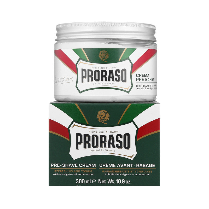 PRORASO GREEN Zjemňující a zklidňující krém před holením pro normální pleť 300 ml