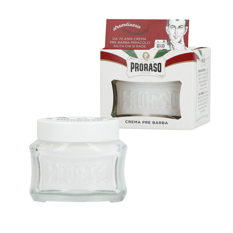 PRORASO WHITE Lindernde Pre Shave Creme 100ml