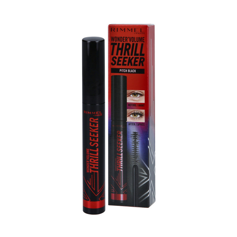 RIMMEL VOLUME  THRILL SEEKER Tusz do rzęs Pitch Black 8 ml