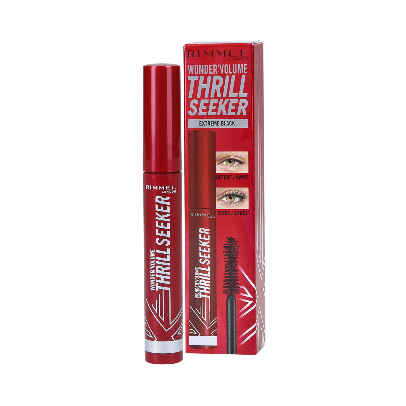 RIMMEL WONDER VOLUME THRILL SEEKER Tusz do rzęs dodający objętości, czarny 8 ml