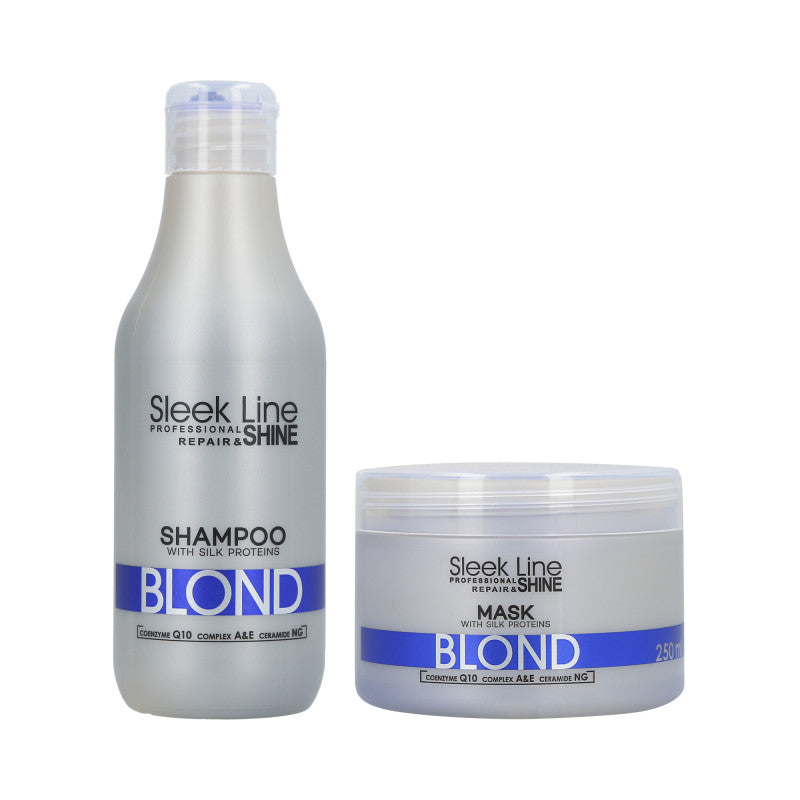 STAPIZ SLEEK LINE BLOND maska 250ml + šampon 300ml