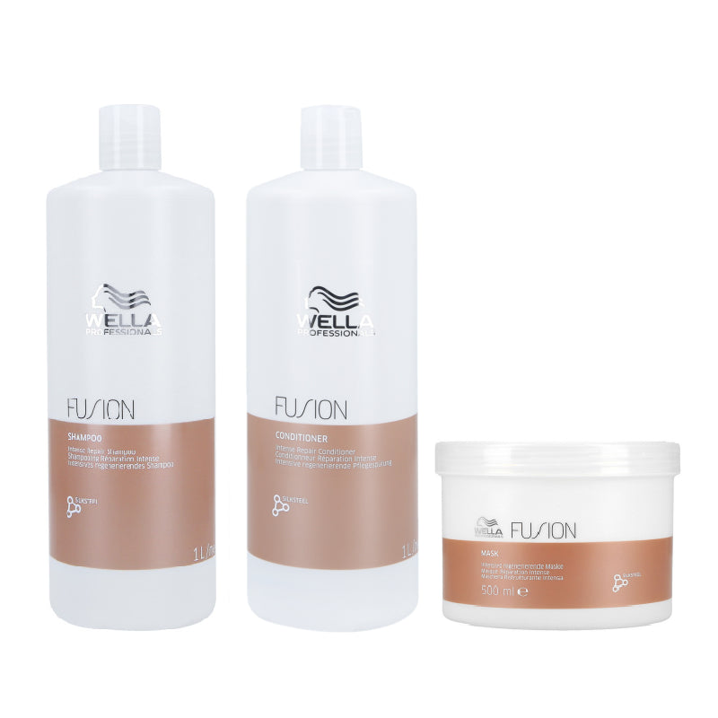 WELLA PROFESSIONALS FUSION Intense Repair Set šampon 1000ml + kondicionér 1000ml + maska 500ml