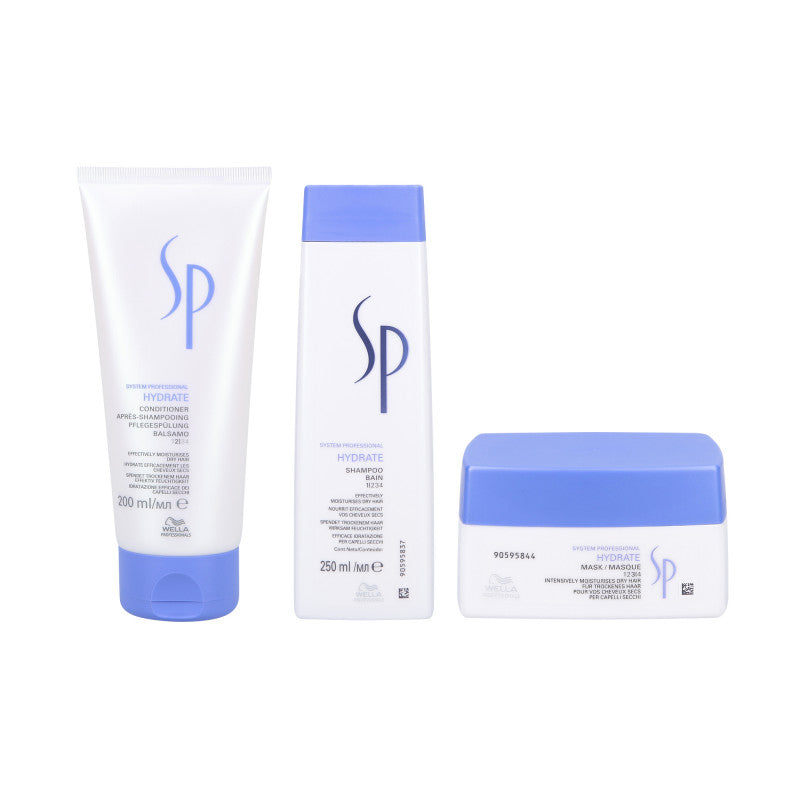 Wella SP Hydrate set shampoo 250 ml + balsamo 200 ml + Maschera idratante  200 ml 